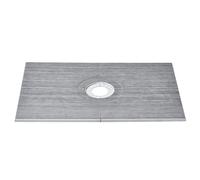 VEVOR Shower Curb Kit, 1524x965mm Shower Pan Kit with 160mm Central Drain, Lightweight EPS Shower Installation Kits with 2 Waterproof Cloths, Shower Pan Slope Sticks Fit for Bathroom