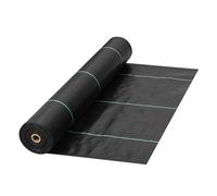 VEVOR Weed Barrier, 5.8oz Landscape Fabric, 3ft x 300ft Cover Mat Heavy Duty Woven Grass Control Geotextile for Garden, Patio, Black