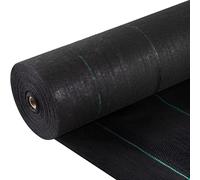 VEVOR Weed Barrier Landscape Fabric, 5 x 250 ft, 5 Oz Premium Woven Ground Cover Heavy Duty PP Material & Easy Setup, Single-Layer for Outdoor Garden, Lawn, Driveway, Black
