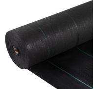 VEVOR Weed Barrier Landscape Fabric, 5 x 250 ft, 5 Oz Premium Woven Ground Cover Heavy Duty PP Material & Easy Setup, Single Layer for Outdoor Garden, Lawn, Driveway, Black
