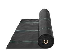 VEVOR Weed Barrier Landscape Fabric, 6*300FT Heavy Duty Garden Weed Fabric, Woven PP Weed Control Fabric, Driveway Fabric, Geotextile Fabric for Landscaping, Ground Cover, Weed Blocker Weed Mat, Black
