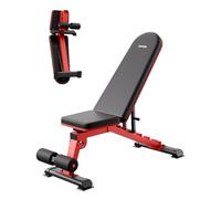 VEVOR Weight Bench, 1200lbs Heavy Duty Stable Weight Bench Press for Full Body Workout, Adjustable Exercise Sit up Bench for Home Gym Strength Training, Flat Bench with Quick Folding & Fast Adjustment
