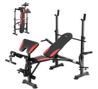 VEVOR Weight Bench, Multi-Functional Adjustable Weight Bench Press for Full Body Workout, 660lbs Exercise Sit up Bench for Home Gym Strength Training, Flat Bench with Quick Folding & Fast Adjustment