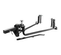 VEVOR Weight Distribution Hitch, 1,000 lbs Weight Distributing Hitches Kit with Sway Control for Trailer, 2-In Solid Steel Shank, 2-5/16 in Alloy Steel Ball, Powder Coated Load Leveling Hitch, Black