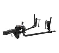 VEVOR Weight Distribution Hitch, 1,500 lbs Weight Distributing Hitches Kit with Sway Control for Trailer, 2-In Solid Steel Shank, 2-5/16 in Alloy Steel Ball, Powder Coated Load Leveling Hitch, Black