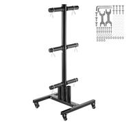VEVOR Weight Plate Rack, Vertical Weight Plate Tree for 2-Inch Weight Plates, Standard Weight Plate Tree with Wheels, 1000 lbs Load Capacity Weight Storage Holder, Home Gym Barbell Rack Storage Stand