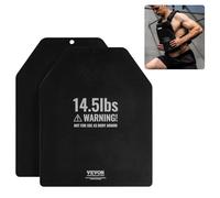 VEVOR Weight Vest Plates, 14.5 LB Pairs, Premium Steel Weighted plates, Contoured Ergonomic Fit - WODs, Additional Weight for Weight Vests, for Strength Training, Running, Fitness, Heavy Workouts