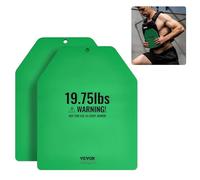 VEVOR Weight Vest Plates, 19.75 LB Pairs, Premium Steel Weighted plates, Contoured Ergonomic Fit - WODs, Additional Weight for Weight Vests, for Strength Training, Running, Fitness, Heavy Workouts