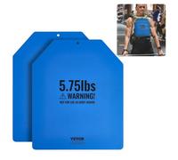 VEVOR Weight Vest Plates, 5.75 LB Pairs, Premium Steel Weighted plates, Contoured Ergonomic Fit - WODs, Additional Weight for Weight Vests, for Strength Training, Running, Fitness, Heavy Workouts