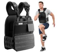 VEVOR Weight Vest, Vest with Shoulder Pad and Reflective Strap, Exercise Set for Men and Women, Training Equipment for Strength Training, Running, Jogging Fitness