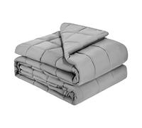 VEVOR Weighted Blanket, 25 lbs, 60 x 80 in Queen Size, Cooling Breathable Heavy Blanket with Glass Beads, All-Season Use, Suitable for 250-310 lbs Adults, Anxiety Stress Relief, Improve Sleep, Grey