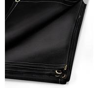 VEVOR Welding Blanket Fiberglass Blanket Heavy-Duty Fire Retardant Blanket for Easy Hanging and Protection from Sparks & Splatters (8'X10', Black)