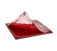 VEVOR Welding Curtain Screen, 6' x 6' Hanging Welding Curtain Wall, Flame-Resistant Vinyl Welding Protection Screens with 6-Level UV Protection & Metal Grommets, Portable for Workshop/Industrial, Red
