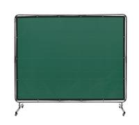 VEVOR Welding Screen with Frame 6' x 8' Welding Curtain Screen on 4 Wheels Green