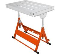 VEVOR Welding Table 76.2 cm x 50.8 cm, 181.4 kg Load Capacity Steel Welding Workbench Table on Wheels, Folding Work Bench with Three 2.8 cm Slot, 3 Ti
