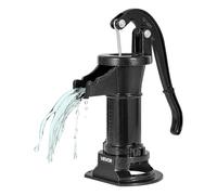 VEVOR Well Hand Pitcher Pump, 25 ft Maximum Lift, Antique Cast Iron Manual Hand Water Pump, NPT 1-1/4 in Connection, Easy Installation, Old Fashioned for Outdoor Garden, Pond, Backyard, Farm, Black