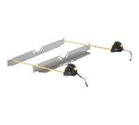 VEVOR Wheel Alignment Tool, 2-Pack Toe Alignment Toe Plates, Stainless Steel Wheel Alignment Tool Plate, Toe Angle Accurate Measurement, Includes 2 Measuring Tapes & Conversion Chart