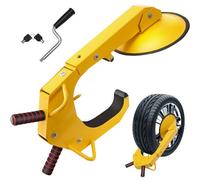 VEVOR Wheel Lock Clamp, 1 Pack Trailer Wheel Lock, Heavy-Duty Anti Theft Tire Lock, Adjustable Tire Boot Lock Tire Claw, Trailer Wheel Locks for RV Tr