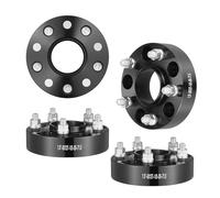 VEVOR Wheel Spacers, 1.5" 5"x5" Wheel Adapters, 5 Lug Forged Spacer, 71.5 mm Bore Hubcentric M1/2-20 Studs Spacers, Fit for Jeep Journey, WRANGLER JK JKU, Commander XK, Marquis, 4 PCS Black