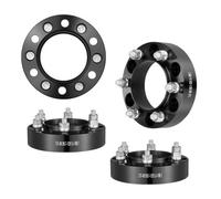 VEVOR Wheel Spacers, 1.5" 6"x5.5" Wheel Adapters, 6 Lug Forged Spacer, 106.1 mm Bore Hubcentric M12 x1.5 Studs Spacers, Fit for 1996-2022 Toyota and Lexus, 4 PCS Black