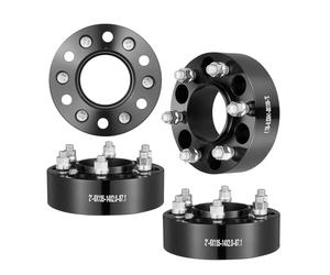 VEVOR Wheel Spacers, 2" 6"x5.3" Wheel Adapters, 6 Lug Forged Spacer, 87.1 mm Bore Hubcentric M14 x2 Studs Spacers, Fit for Ford Expedition, F150, Lincoln Navigator, 4 PCS Black