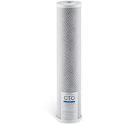 VEVOR Whole House Water Filter Replacement Cartridge, 4.5" x 20" CTO Carbon Block, Replacement Filter for 3-Stage Whole Home Water Filtration System, Reduce Chlorine, Bad Taste, Odor