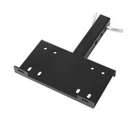 VEVOR Winch Mount, 15000 lbs / 6803 kg Load Capacity, Trailer Hitch Winch Mount with 50.8 mm Receiver, 2 Mounting Hole Design, Powder Coated Steel, Suitable for ATV UTV Pickup Truck, Black