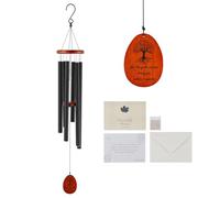 VEVOR 1042 mm, Deep Tone 6 Tubes, Unique Memorial Anniversary, Amazing Outdoor Decor for Your Patio, Porch, Garden and Backyard, Black, Large 41inch Wind Chimes