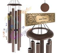 VEVOR Wind Chimes for Outside, 1270 mm, Deep Tone Wind Chimes with 6 Tubes, Unique Large Memorial Wind Chimes for Anniversary, Grace Outdoor Decor for Your Patio, Porch, Garden &Backyard, Copper Vein