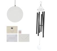 VEVOR 1677 mm, Deep Tone 6 Tubes, Unique Large Memorial Wind Chimes for Anniversary, Amazing Outdoor Decor for Your Patio, Porch, Garden and Backyard, Black