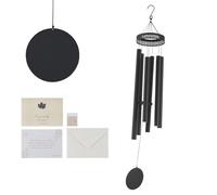 VEVOR Wind Chimes for Outside, 1473 mm, Deep Tone Wind Chimes with 6 Tubes, Unique Large Memorial Wind Chimes for Anniversary, Amazing Outdoor Decor for Your Patio, Porch, Garden and Backyard, Black