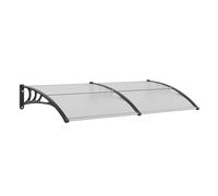 VEVOR Window Door Awning Canopy 101.6 x 203.2 cm, UPF 50+ Polycarbonate Entry Door Outdoor Window Awning Exterior, Front Door Overhang Awning for Sun