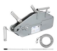 VEVOR Wire Rope Puller 1.6T/1587.6 kg Capacity Hand Winch Rope 2011.7 cm Grip Puller Manual Wire Rope Puller Heavy Duty Wire Rope Grip Puller Hoist Pu