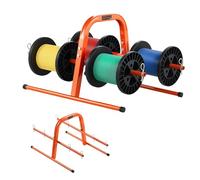 VEVOR Wire Spool Rack, 100 lbs Capacity, Smart Hand Caddy, Heavy-Duty Steel Wire Dispenser Holder for Up to 8 Spools, MAX 9.45 in Diameter, Easy Lift Design for Electrical Industrial and Retail Use