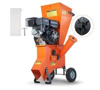 VEVOR Wood Chipper Shredder Mulcher HeavyDuty Gas Powered 17 cm 420cc 8.6kW