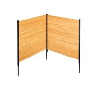 VEVOR Wood Privacy Fence, 38" W x 42" L, 2 Panel Solid Air Conditioner Fence Screen, Pool Equipment Enclosure with Metal Stakes, Easy DIY Installation, Outdoor Trash Can Hider for Garden Decoration