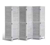 VEVOR Wood Room Divider, 6 Panel Wood Folding Privacy Screen, 66.9 Inches Tall Indoor Louvered Wooden Partition, Portable Decoration Screen, for Room Separation, Home, Office, Restaurant & Bedroom