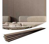 VEVOR Wood Slat Acoustic Panels 7.9 x 94.5 inch for Modern Wall Decor Silver Wood