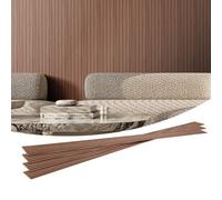 VEVOR Wood Slat Acoustic Panels, 8 PCS 96 x 6 inch, WPC Accent Wooden Wall Panels for Modern Interior Wall, Faux Wood Wall Board Panels for Stylish Decor and Noise Reduction, Grey Oak