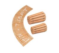 VEVOR Wooden Garden Pathway, 7 ft x 17 in, Non-Slip Curved Garden Walkway, Roll Out Cedar Outdoor Walkway Path with Wire Rope Connection, Decorative Lawn Paver for Backyard Boardwalk Wedding Party