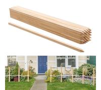 VEVOR Wooden Garden Stakes, 25 Pcs 36x0.75x0.75 in Survey Grading Stakes, Garden Ground Stake with Sharp Point, Fir Wood Plant Support Stake, Sign Posts for Silt Fence Backyard Boundaries Baselines