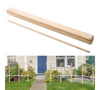 VEVOR Wooden Garden Stakes, 25 Pcs 48x0.5x0.69 in Survey Grading Stakes, Garden Ground Stake with Sharp Point, Fir Wood Plant Support Stake, Sign Posts for Silt Fence Backyard Boundaries Baselines