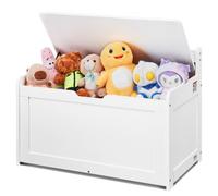 VEVOR Kids Toy Storage Bench Wooden Toy Box Chest 32.68 x 17.91 x 24.02" White