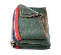 VEVOR Wool Camping Blanket, Large Warm Stadium Blanket, Waterproof & Windproof, Flame Retardant, Great for Outdoors, Picnics, Hiking, Sports Events, Travel, 64" x 88" (80% Wool), Texture Multicolor