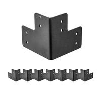 VEVOR Workbench Corner Bracket Kit, 6.50 x 6.50 x 6.50 inch / 165 x 165 x 165 mm, 2204lbs/1000kg Load Capacity, Heavy Duty Sturdy Steel Angle Brackets with Screws, for Desk Shop Table Platform, 8 Pcs