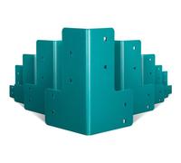 VEVOR Workbench Corner Brackets, 5mm Thick Steel Shop Table Bracket Kit, 8 PCs Workbench Bracket Kit, Right Angle Shop Table Corner Brackets with Hard