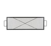 VEVOR X-Marks Fire Pit Grill Grate Rectangle Cooking Grate Heavy Duty Steel Campfire BBQ Grill Grid with Handle & Support X Wire Portable Camping