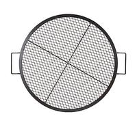 VEVOR X-Marks Fire Pit Grill Grate, Round Cooking Grate, Heavy Duty Steel Campfire BBQ Grill Grid with Handle and Support X Wire, Portable Camping Cookware for Outside Party & Gathering, 30 Inch Black