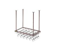 Vevor XGSJJYCTS23.52WRZV0 23.6 x 13.8 in. Ceiling Wine Glass Rack, Copper Stains