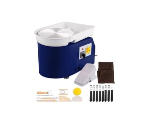 Vevor XTXTYLPJL28CM9HDAV1 28 cm Pottery Forming Machine with Detachable Basin Foot Pedal Control - 350W - 18 Piece